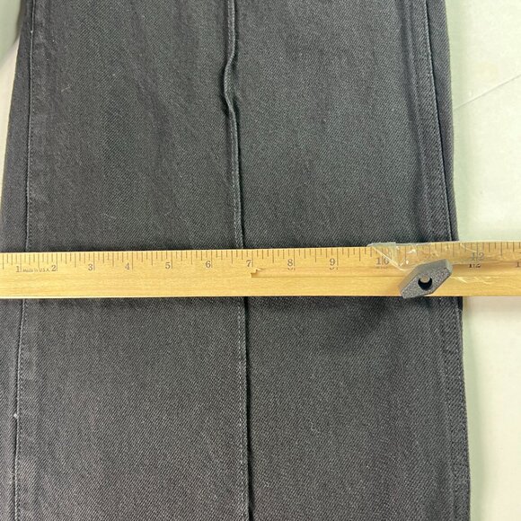 Madewell Jeans Women's 27x30* Super Wide Leg High Rise Black Faded Denim Tag 27 - Picture 13 of 16